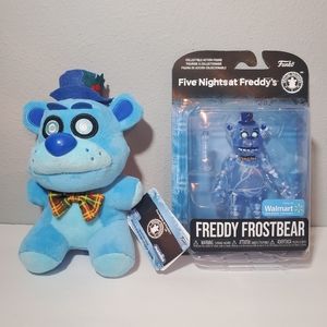 FNAF Freddy FrostBear Plush & Action Figure Bundle